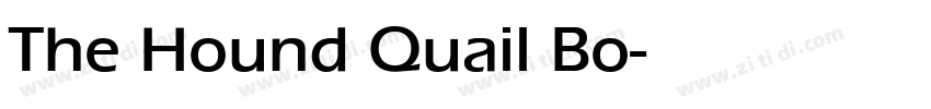 The Hound Quail Bo字体转换